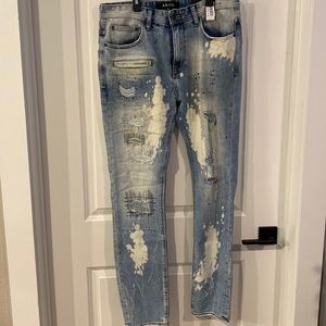 34 waist Akoo slim jeans with tags never worn